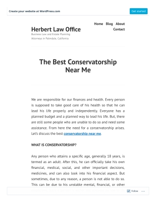 The Best Conservatorship Near Me