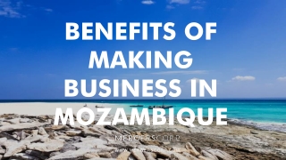 Benefits of Making Business in Mozambique | Buy & Sell Business