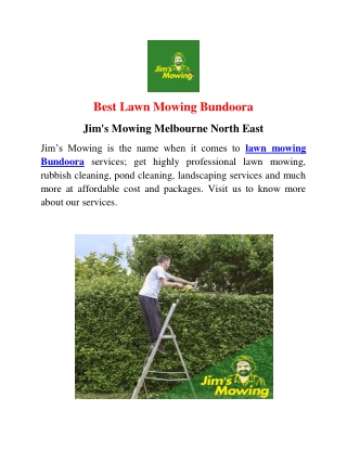 Lawn Mowing Bundoora