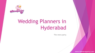 Wedding Planners In Hyderabad