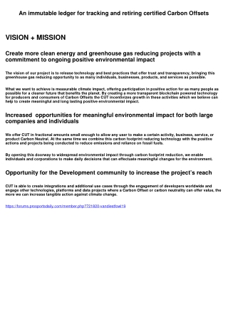 An immutable ledger for tracking and retiring certified Carbon Offsets