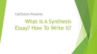 What Is A Synthesis Essay? How To Write It?