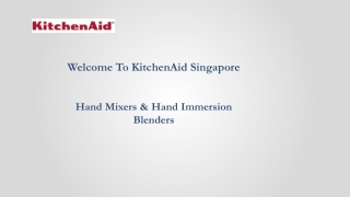 Hand Mixers & Hand Immersion Blenders