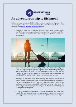 An adventurous trip to Richmond