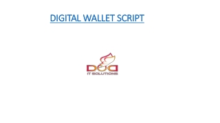 Digital Wallet | Ready Made Script | Digital Wallet Clone