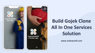 Build Gojek Clone All in One Services Solution