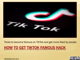 How to get tiktok famous hack