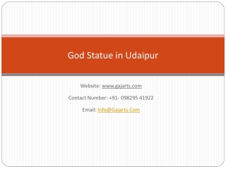 God Statue in Udaipur