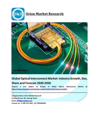 Global Optical Interconnect Market Growth, Size, Share, Industry Report and Forecast to 2020-2026