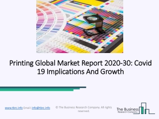 Printing Market Industry Growth Analysis, Segmentation And Business-Opportunity 2020