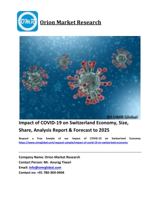 Impact of COVID-19 on Switzerland Economy Growth, Size, Share, Industry Report and Forecast 2019-2025