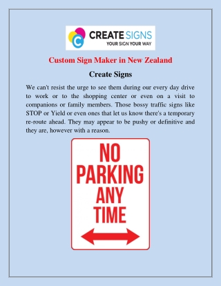 Create signs