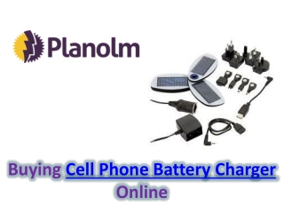 Cell Phone Battery Charger