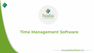 Paradiso Time Management Software