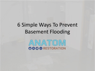 6 simple ways to prevent basement flooding