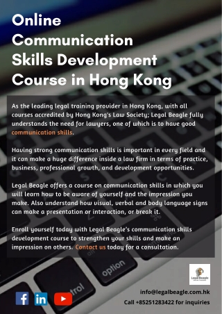 Online Communication Skills Development Course in Hong Kong