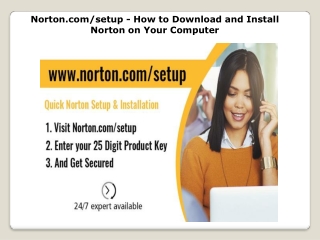 Norton.com/setup - How to Download and Install Norton on Your Computer