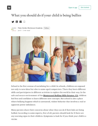 What you should do if your child is being bullies