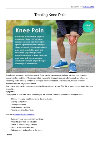 Treating Knee Pain