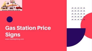 Gas Station Price Signs | Sign Repair| maliklighting.com