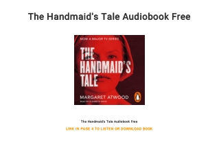 The Handmaid's Tale Audiobook Free