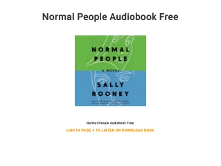 Normal People Audiobook Free