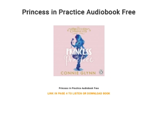 Princess in Practice Audiobook Free