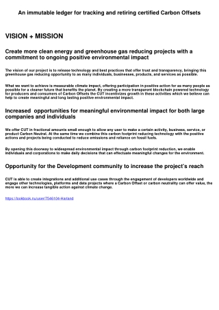 An immutable ledger for tracking and retiring certified Carbon Offsets