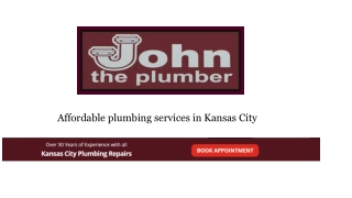 Kansas City Plumber Offers Affordable plumbing
