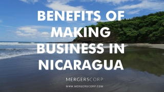 Benefits of Making Business in Nicaragua | Buy & Sell Business