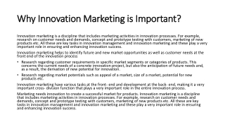 Why Innovation Marketing is Important?