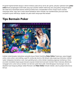 Asiabet33id - Website Poker Online Terbaik 2020