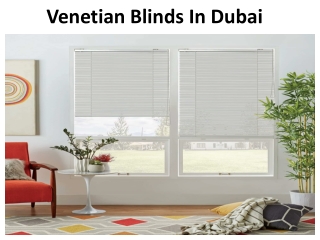 Venetian Blinds Dubai