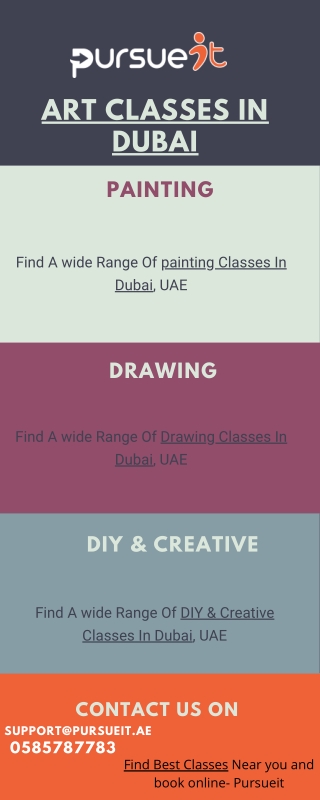 Book Every Art & Craft Classes In Dubai Through Pursueit