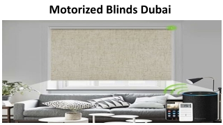 Motorized Blinds Dubai