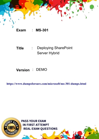 2020 MS-301 Tests Dumps, Microsoft MS-301 Test Exam, MS-301 Valid