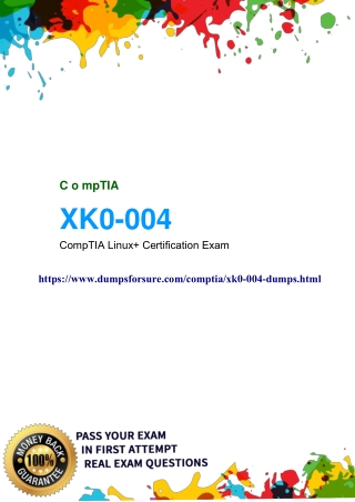 Easily Pass CompTIA XK0-004 Exams with Our Dumps & PDF - Dumpsforsure