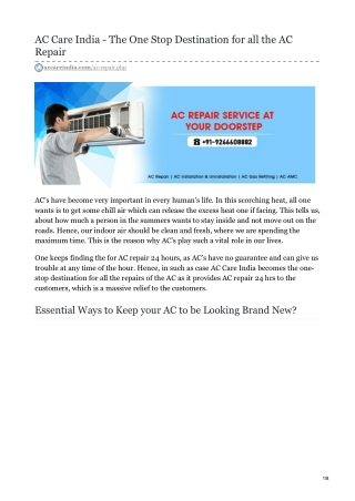 AC Repair Near Me For Best AC Repair Solution