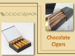 Chocolate Cigars Personalized | Gourmet Father's Day Chocolate