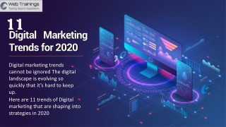 Top 11 Digital Marketing Trends in 2020