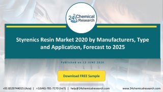 Styrenics Resin Market 2020 by Manufacturers, Type and Application, Forecast to 2025