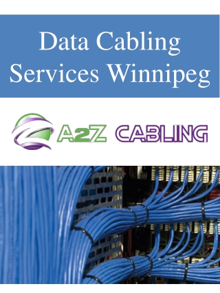 Data Cabling Services Winnipeg