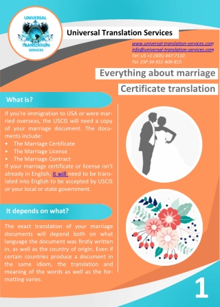 Everything About Marriage Certificate Translation