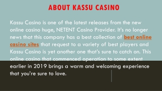 Kassu Casino - Get 100% Up to $300   300 Free Spins on pre-selected games