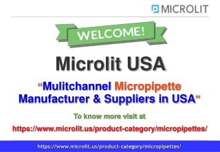 Mulitchannel Micropipette in USA