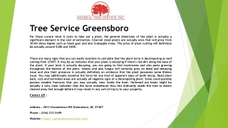 Tree Service Greensboro