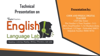 English language lab | Digital language lab - Hyderabad, India