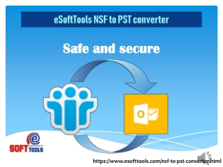 eSoftTools NSF to PST converter