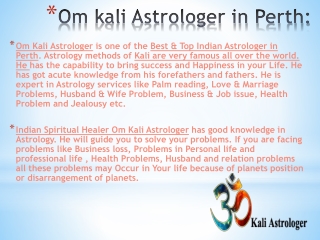 Indian Astrologer in Perth - Om Kali Astrologer: