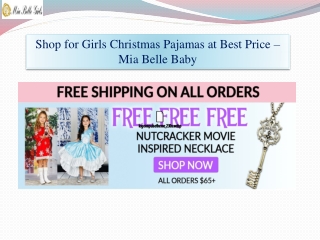 Santa Pajamas for Girls - Miabellebaby